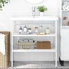 Vidaxl Under-Sink Stand, White, 79X38X83 Cm, Iron