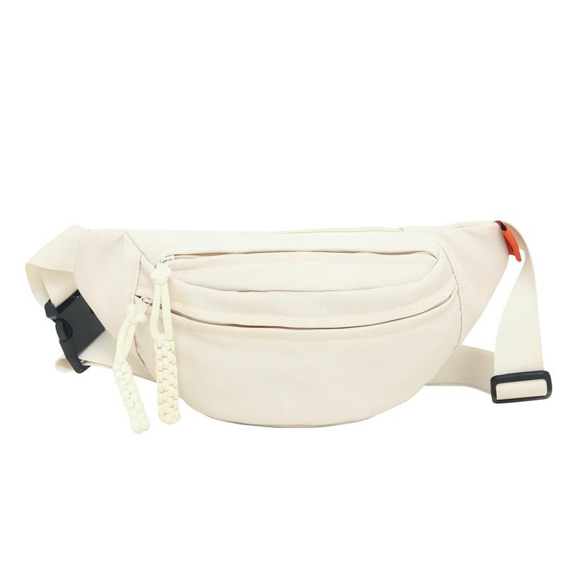 Korean Version of The Simple Messenger Bag New Fashion Summer Large Capacity Bag Sports Joker Small Chest Bag Japanese Women's Pockets.