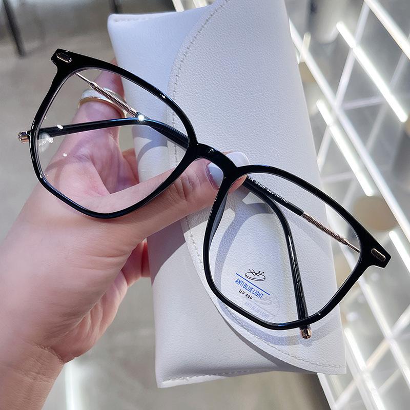 New Trend Square Frame Nearsighted Eyewear Unisex Anti-Blue Light Myopic Glasses Vintage Transparent Prescription Eyeglasses