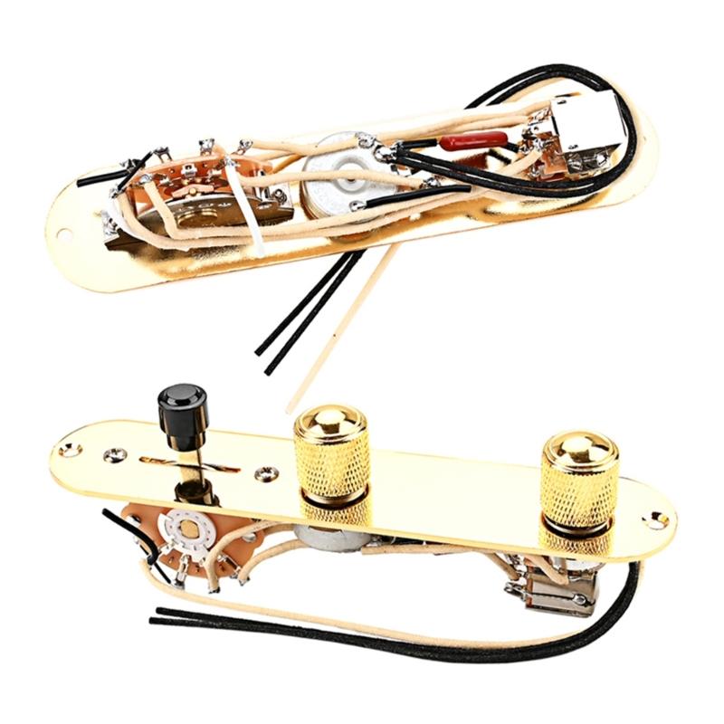 3 Way Guitar Control Plate Mounting Plate with Screws Compatible with Standard Style Electric Guitar Parts Replacement