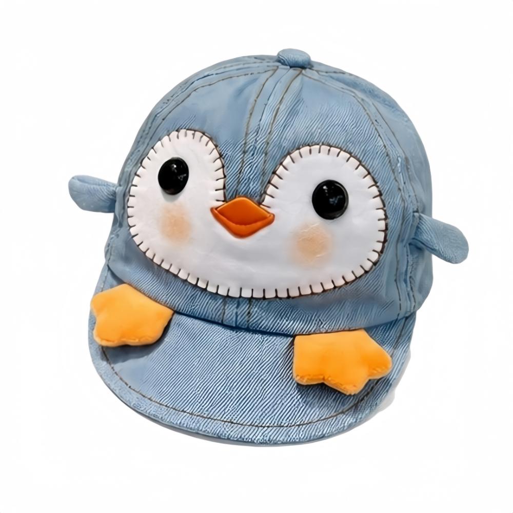 Adjustable Penguin Newborn Baseball Cap Breathable Baby Sun Hat For 6-20 Months