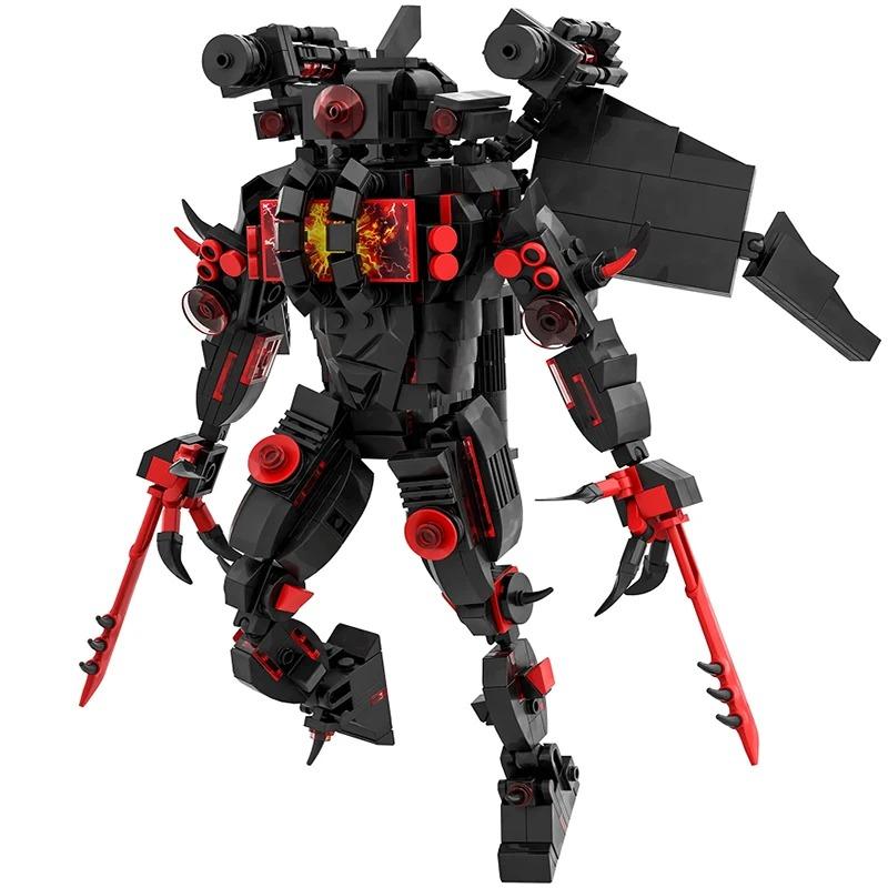 MOC Skibidi Toilet Stavebnice Pro Děti Titan Cameraman Speakerman Model Klasické Hračky Pro Kluky Narozeninové Vánoční Dárky