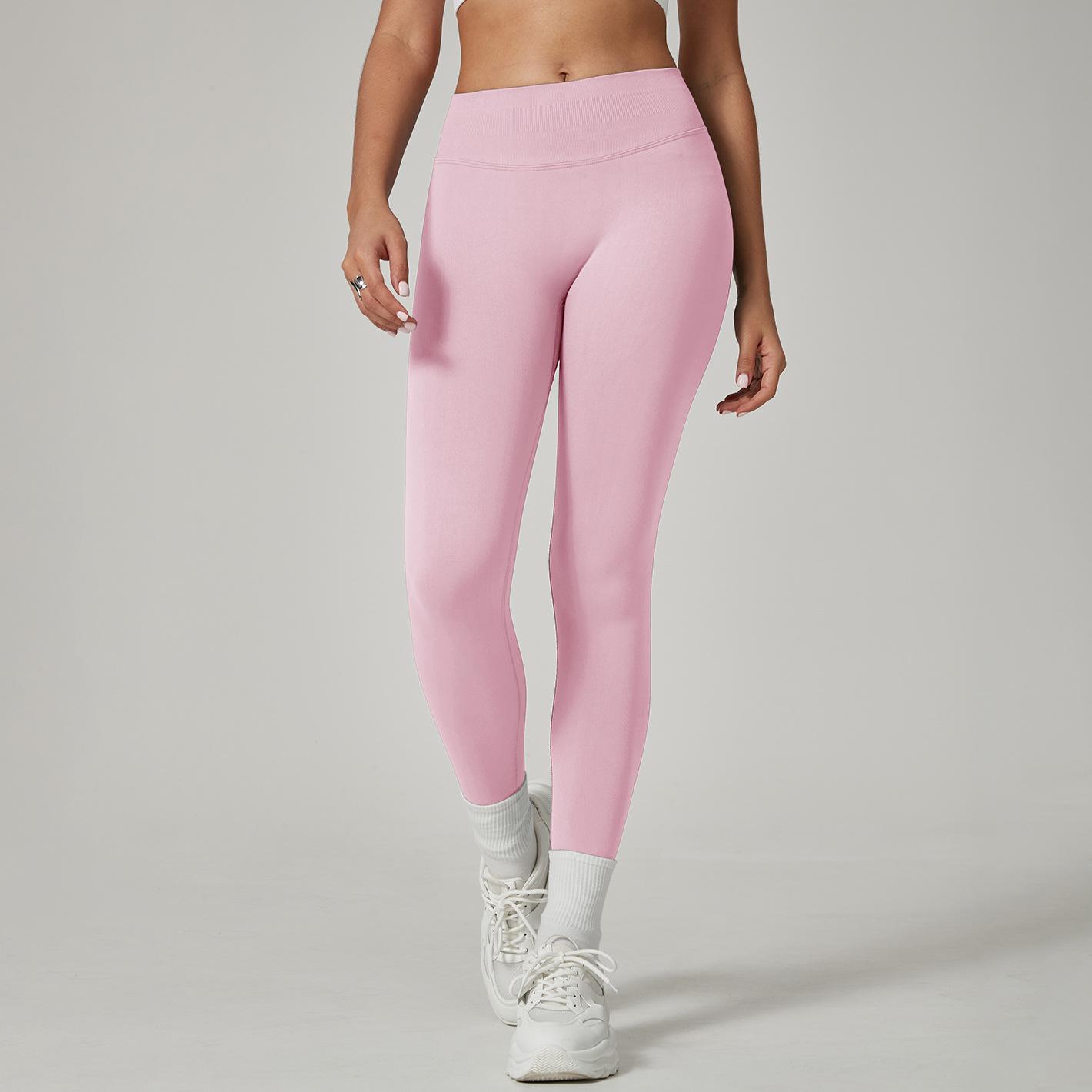 

The same seamless high-waisted yoga pants, European and American hip-lifting peach hip fitness pants, sports yoga trousers S