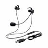 ELECOM Headset with Microphone Arm USB Inner Ear Wired Binaural Black HS-EP15UBK