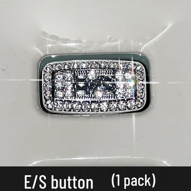 

Glutinous Corn Rear Label Diamond-Inlaid Decorative Steering Wheel Sticker for Girl s Car Interior