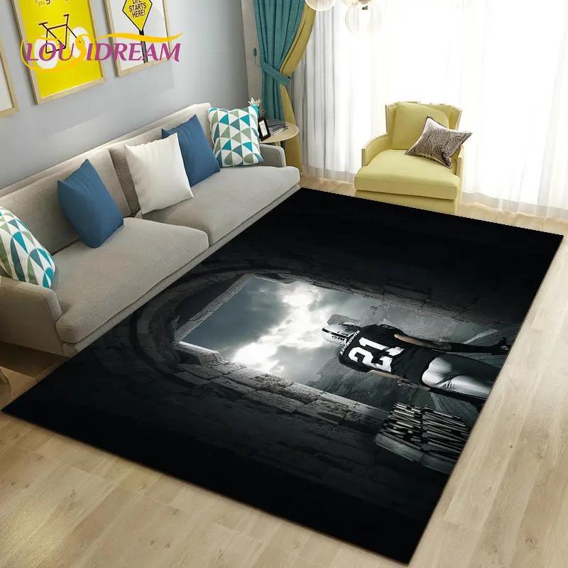 NFL American Football Rugby Area Rug Large,Carpet Rug for Living Room Bedroom Sofa Doormat Decoration, Kids Non-slip Floor Mat