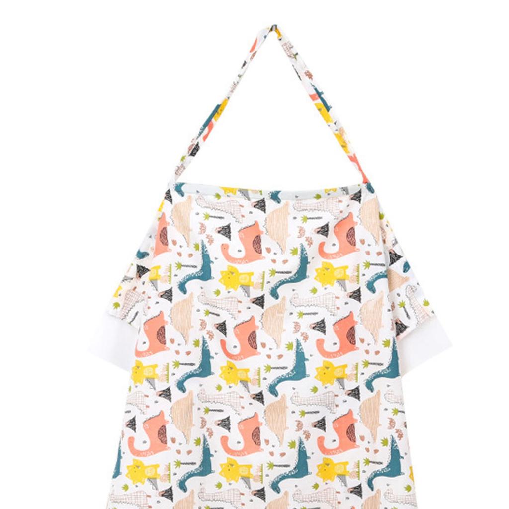 Breastfeed Apron Cover Breathable Baby Nursing Privacy Coverage Blanket with Elastic Shoulder