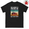 The Grass Is Calling Me And I Must Mow Zero Turn Mower Vintage T Shirt Funny Lawn Care Vintage Washed Designer Clothes Stylish