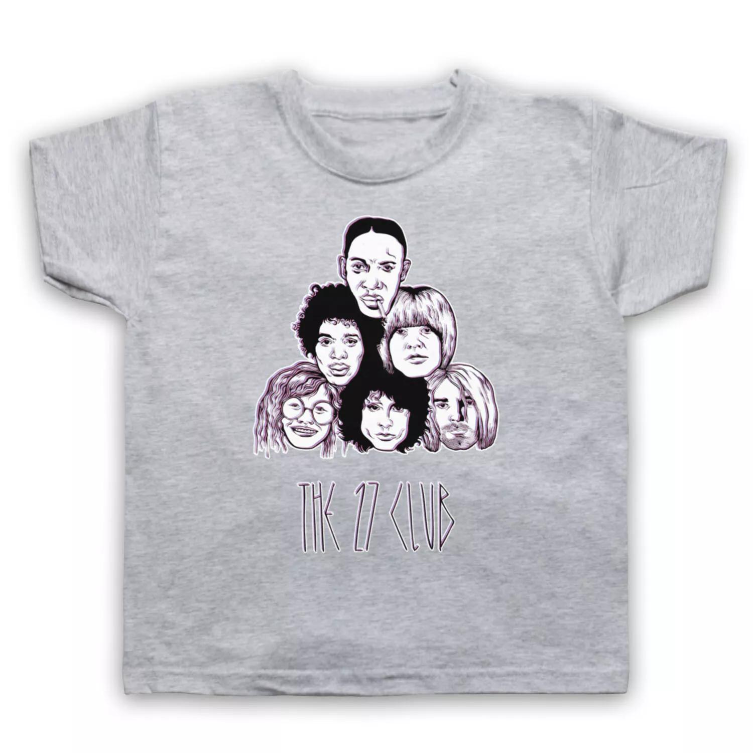 THE 27 CLUB LEGENDARY DEAD MUSICIANS ROCK MUSIC ICONS KIDS CHILDS T-shirt 130