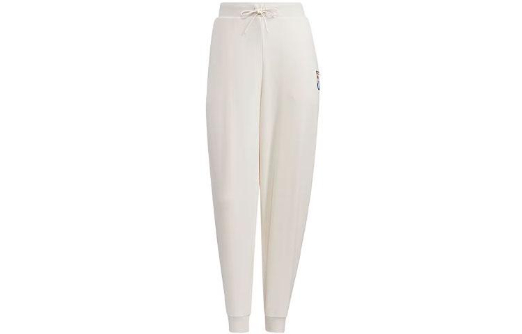 Adidas Neo Knitted Sweatpants Women s White Moderate Cuffed Pants HI4648 L