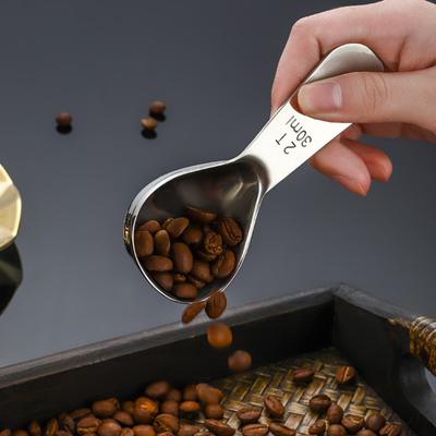 Coffee Scoop Stainless Steel Measuring Spoon 15/30ml Tablespoon for Ground Coffee