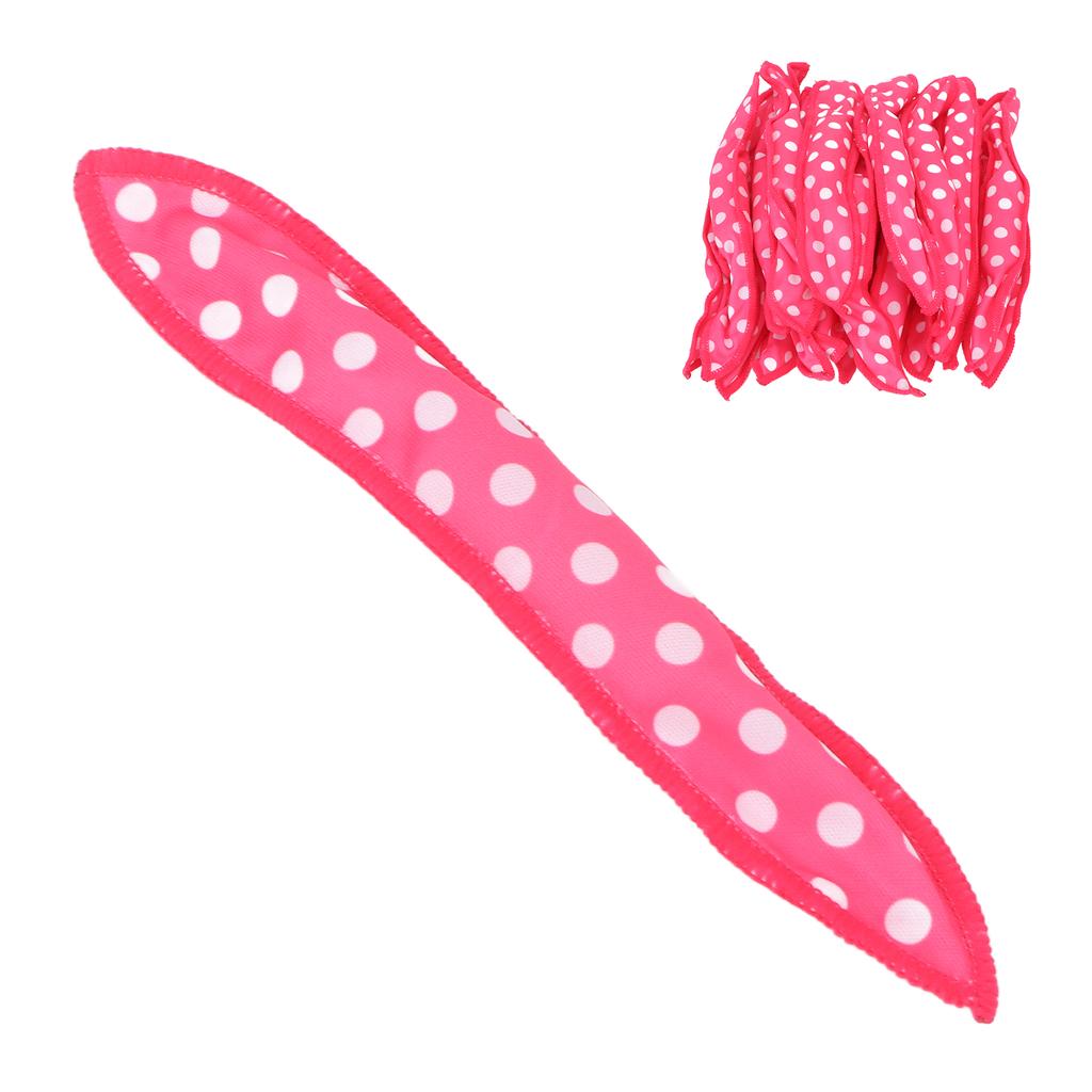 20pcs Heatless Hair Curler Soft Folding DIY Sponge Hair Styling Rollers for Sleeping Rose Red