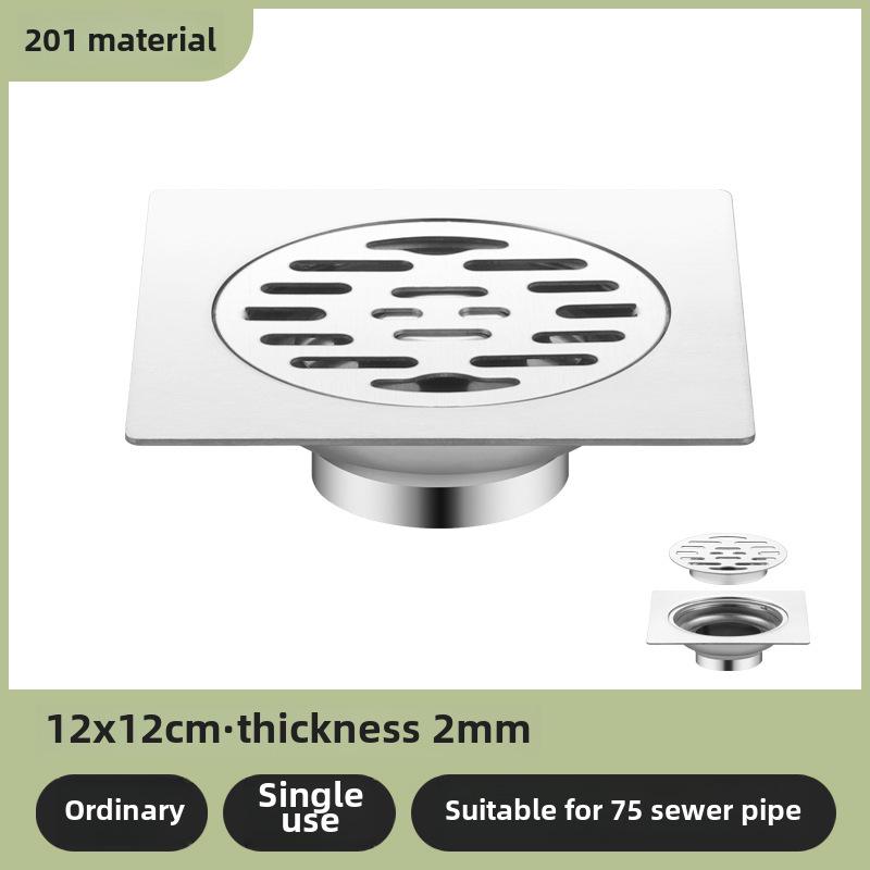 Sifon de podea din oțel inoxidabil 304, deodorant, pentru baie și mașină de spălat