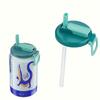 4PCS Reusable Soft Drink Can Lid, Four Colors, Can Be Used for Beverages, Juices and Soft Drinks, and Comes with a Straw