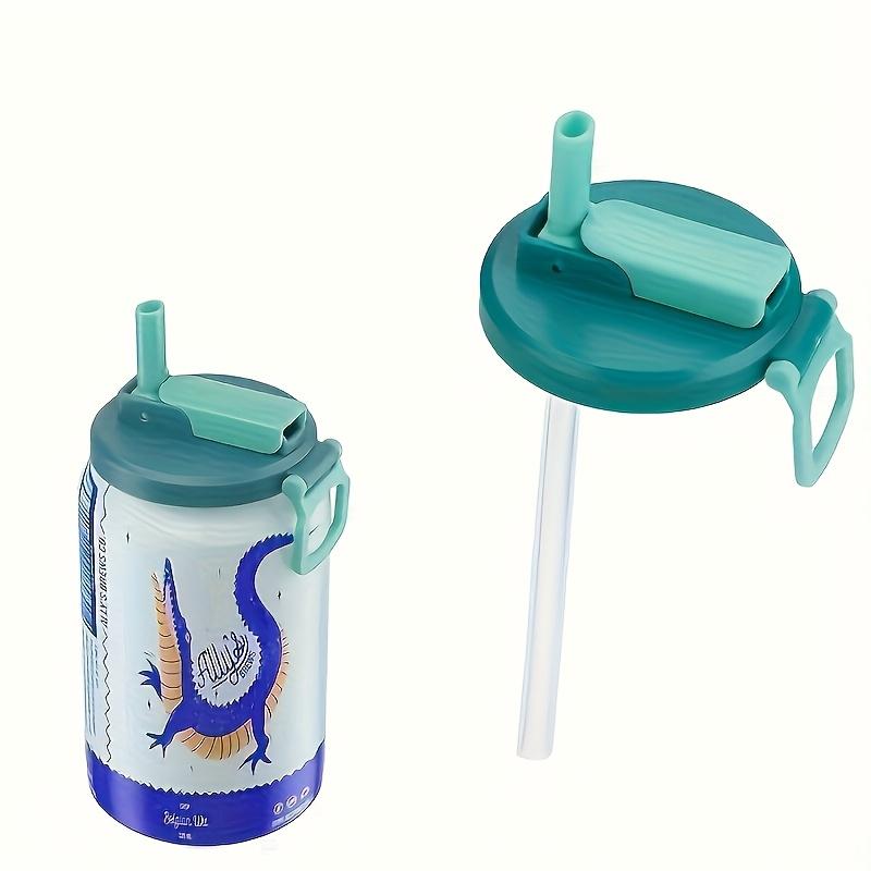 4PCS Reusable Soft Drink Can Lid, Four Colors, Can Be Used for Beverages, Juices and Soft Drinks, and Comes with a Straw