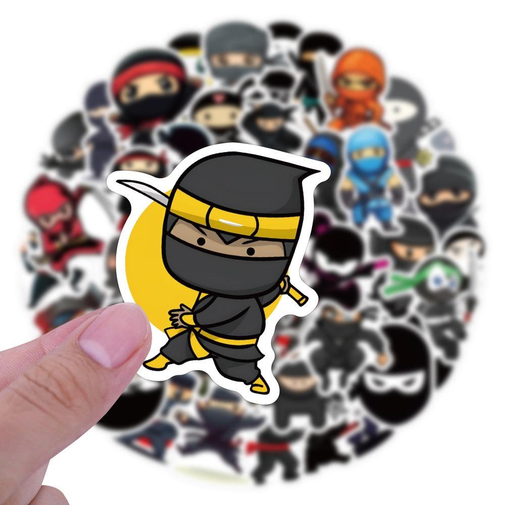 60 Stuks Ninja Cartoon Graffiti Stickers Koffer Waterbeker Schrijfwaren Mobiele Telefoon Laptop Koelkast Decoratie Diy Stickers