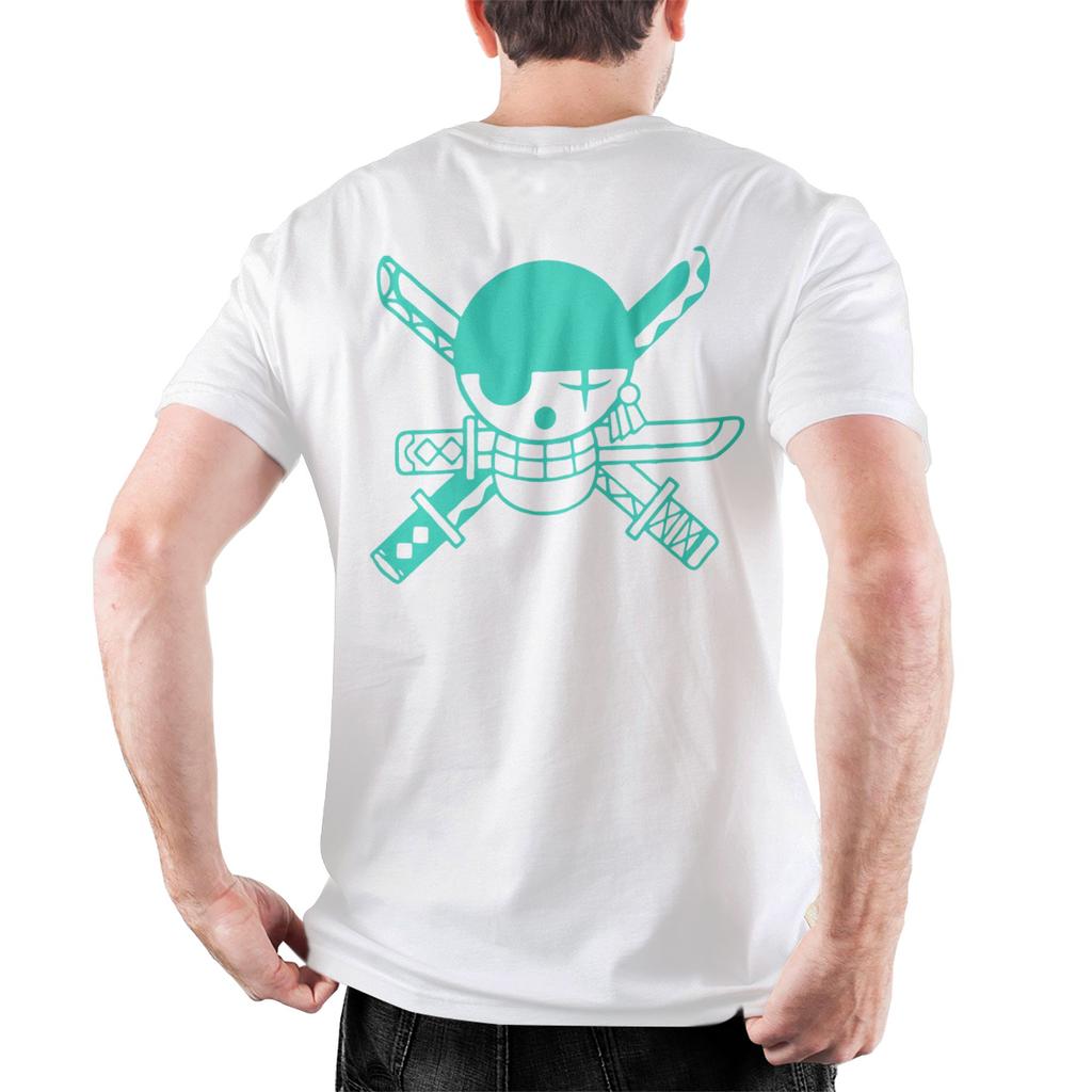 Mens TShirts Zoro Ones Pieces Creative Cotton Tee Shirt Short Sleeve  T Shirts O Neck Clothing Plus Size