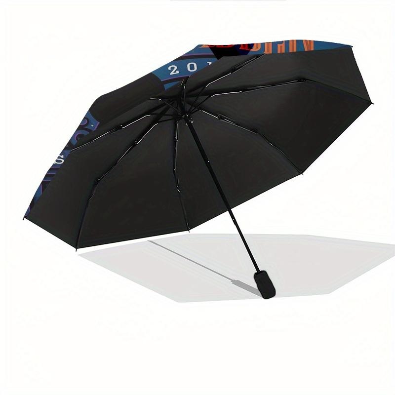 Halloween Theme Mickey Cartoon Umbrella, Portable 3-Fold Compact Umbrella, Suitable for Camping, Hiking and Travel, Ideal Easter Birthday Gi