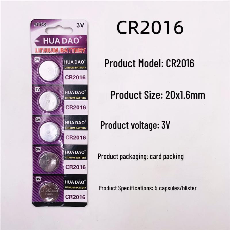 3V Button Battery Pack: CR2032, CR2025, CR2016 for Watches, Car Remotes, and Electronic Scales