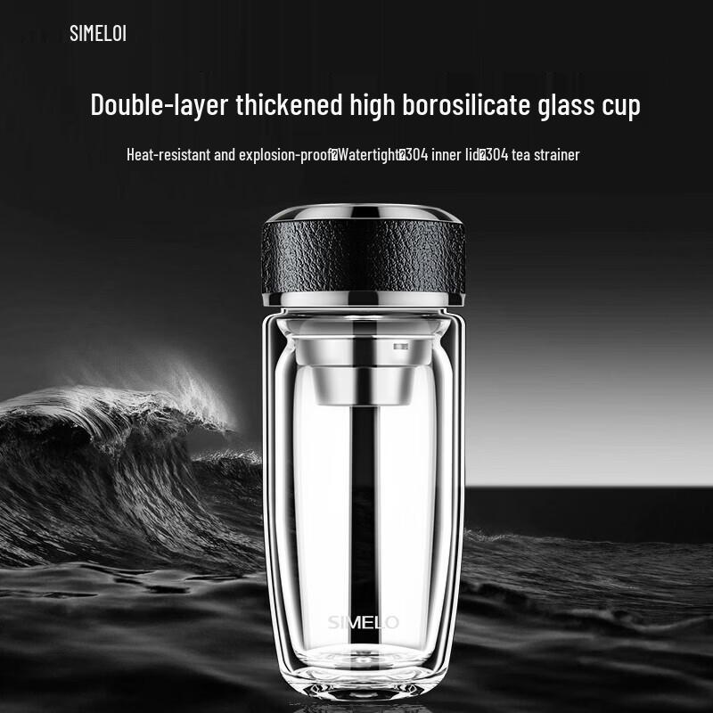 Shimeile Double-Layer Glass Tea Cup