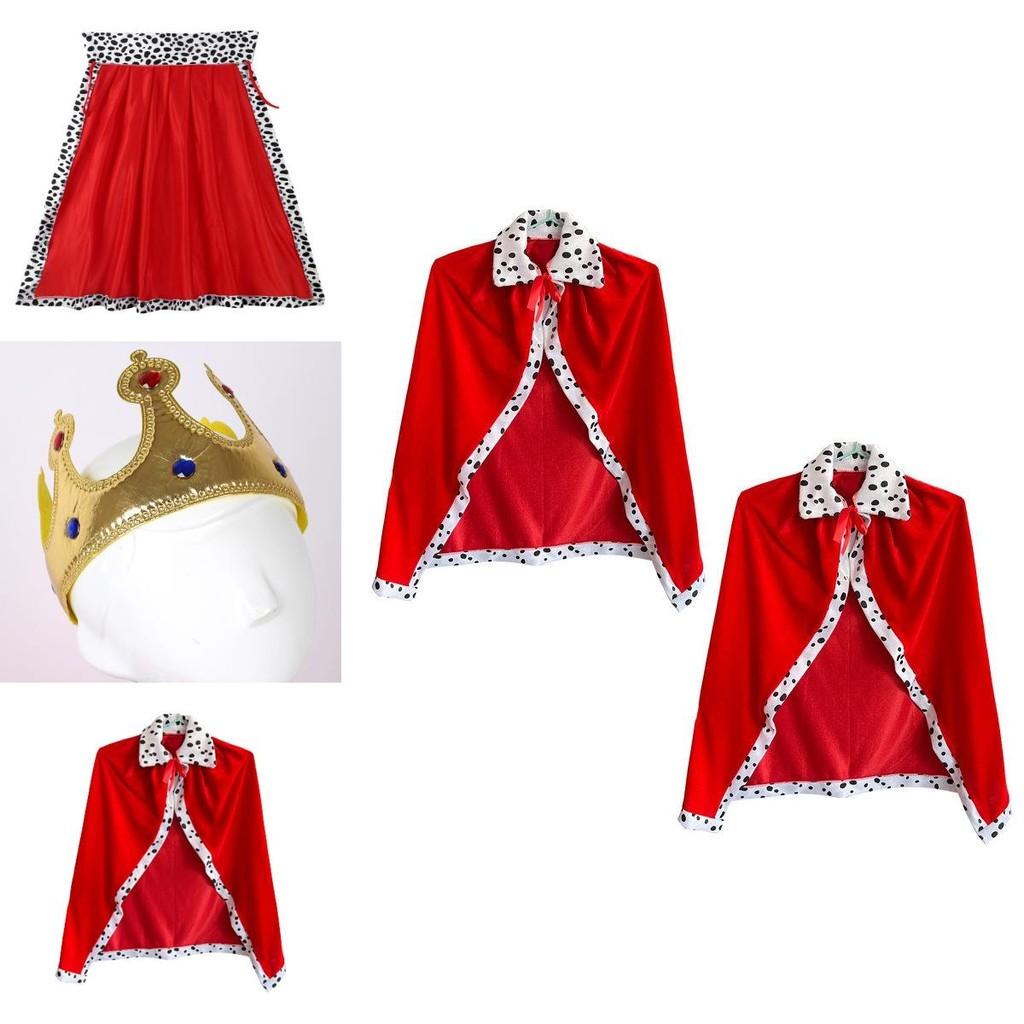 Premium Quality Halloween King Cape Game Costume Shawl For Christmas