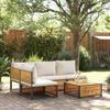 VidaXL Garden Lounge Set with Cushions 5 Pcs Solid Acacia Wood 3214930