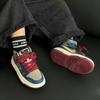 Boys' Winter 2025 Sun Wukong Black High-Top Fleece-Lined Cotton Shoes for Girls—Warm and Stylish Sports Shoes.