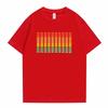 Flashing Music Activates LED Printed Unisexs and Womens Fashionable Loose Casual Short Sleeved New Cotton Trendy Tshirt