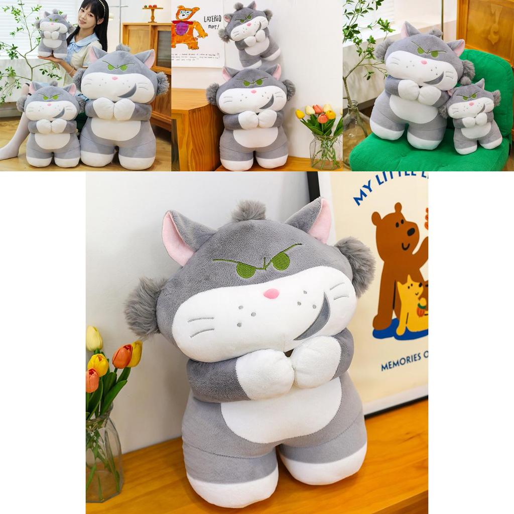 Lucifer Cat Plush Toy With Short Pile Fabric For Kids And Collectors