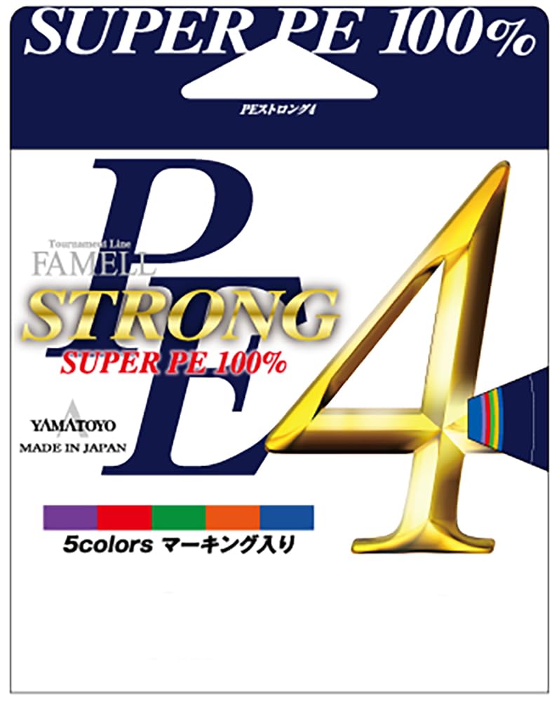 Yamatoyo Tegus New Package PE Strong 4 400m 2 (Yamatoyo) 5-Colored No.