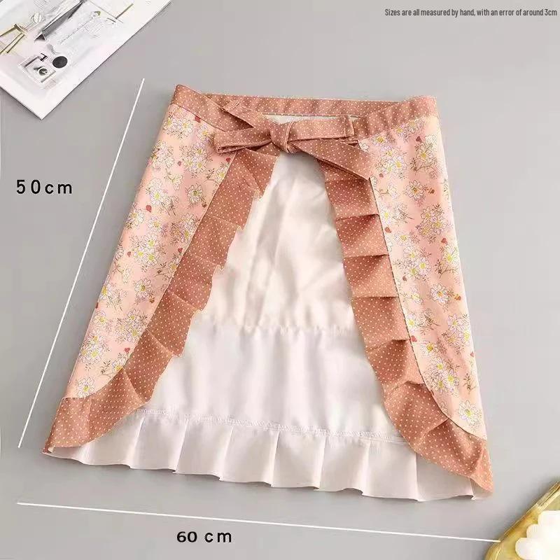 

Newcomer Discount: Floral Wipable Stain-Resistant Half-Length Apron
