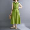 Ärmelloses Plus-Size-Vintage-Neuheiten in Kleidern für Damen, lässig, locker, langes Sommerkleid