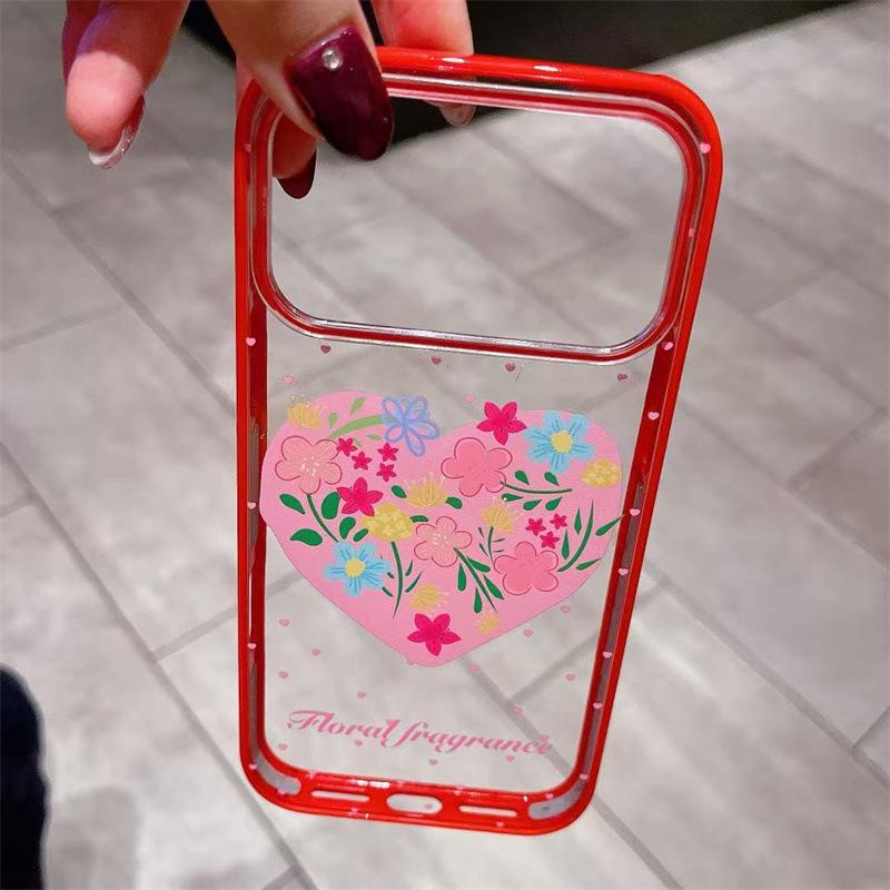 Red New Year Bow Anti-Fall Phone Case Compatible with iPhone 15/16/17 ProMax