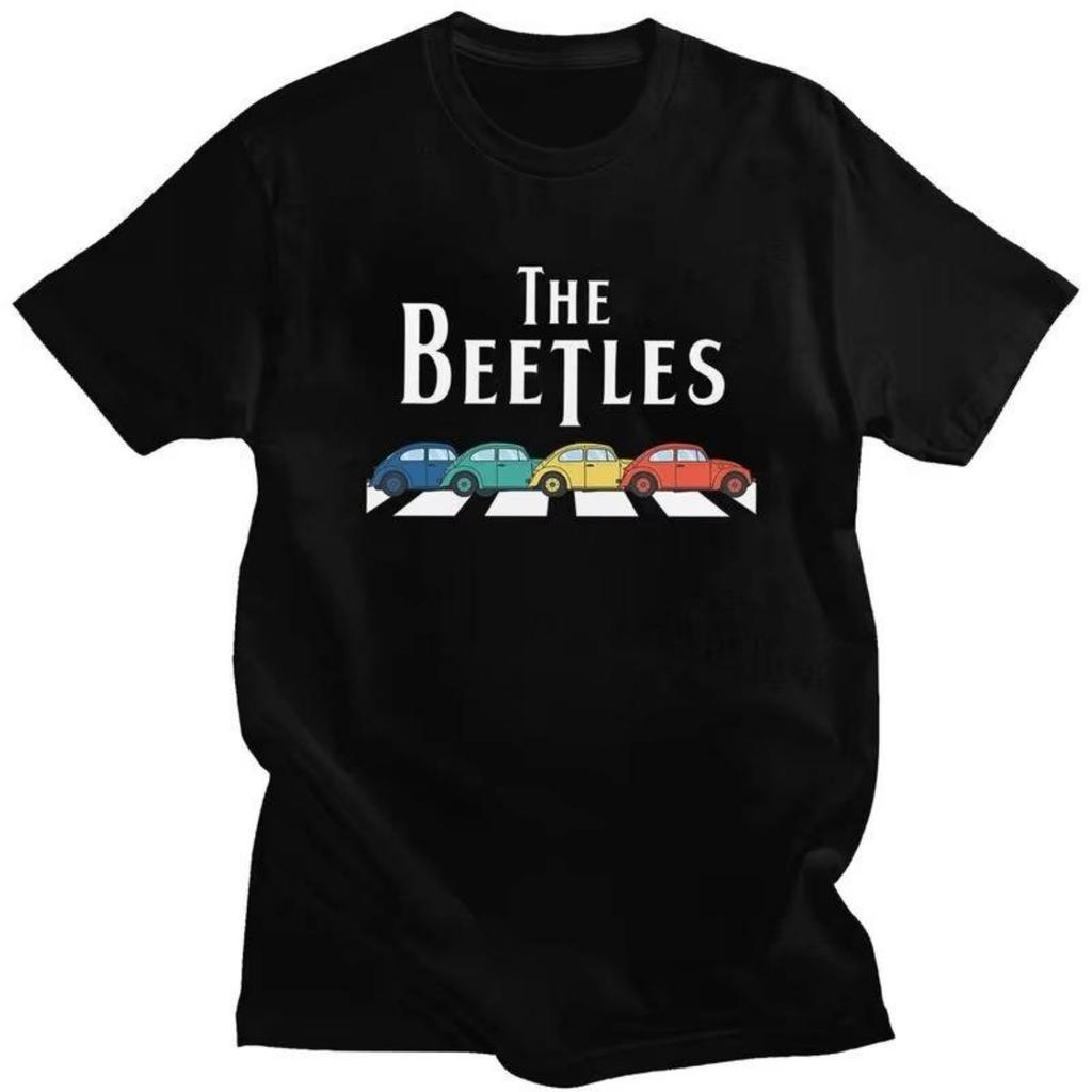 Custom Heavy Metal Rock The Beatle Tshirts for Men Short Sleeve Leisure T Shirt Fashion T-shirt 100% Cotton Tees Gift Idea