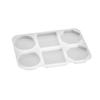 DIY Round Square Silicone Coaster Molds Personalized 6 Cavity Resin Coasters Mold Multifunctional Cup Mat Epoxy Mold