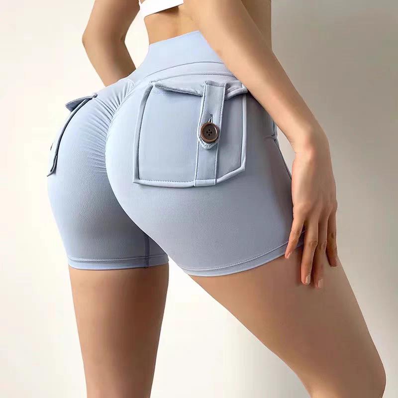 2025 Women's Quick-Dry Peach Butt Yoga Shorts: Elastic, Hip-Lifting, Summer Fitness Wear