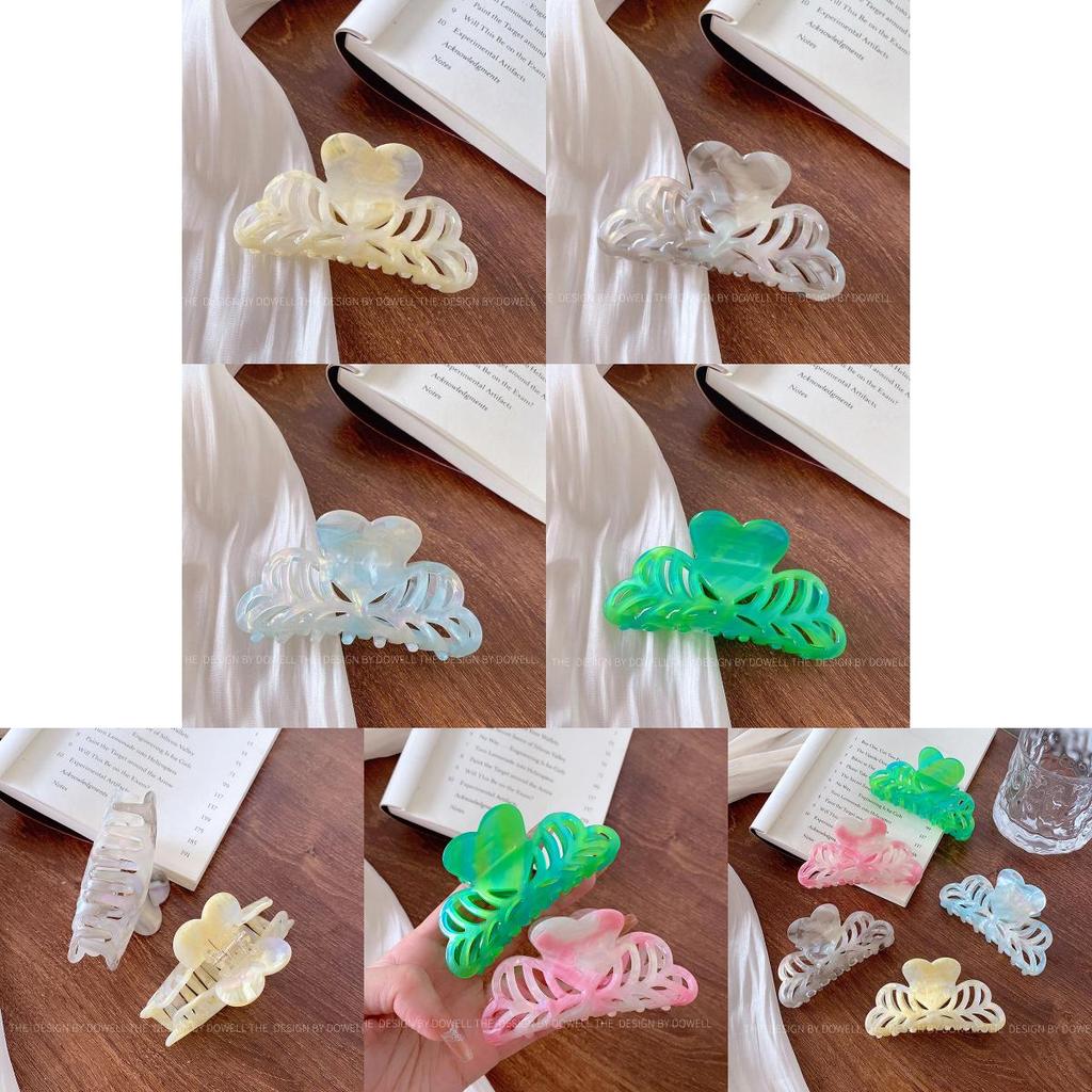 Chic And Stylish Acetate Hair Claw Clip Featuring Delicate Floral Designs For Women