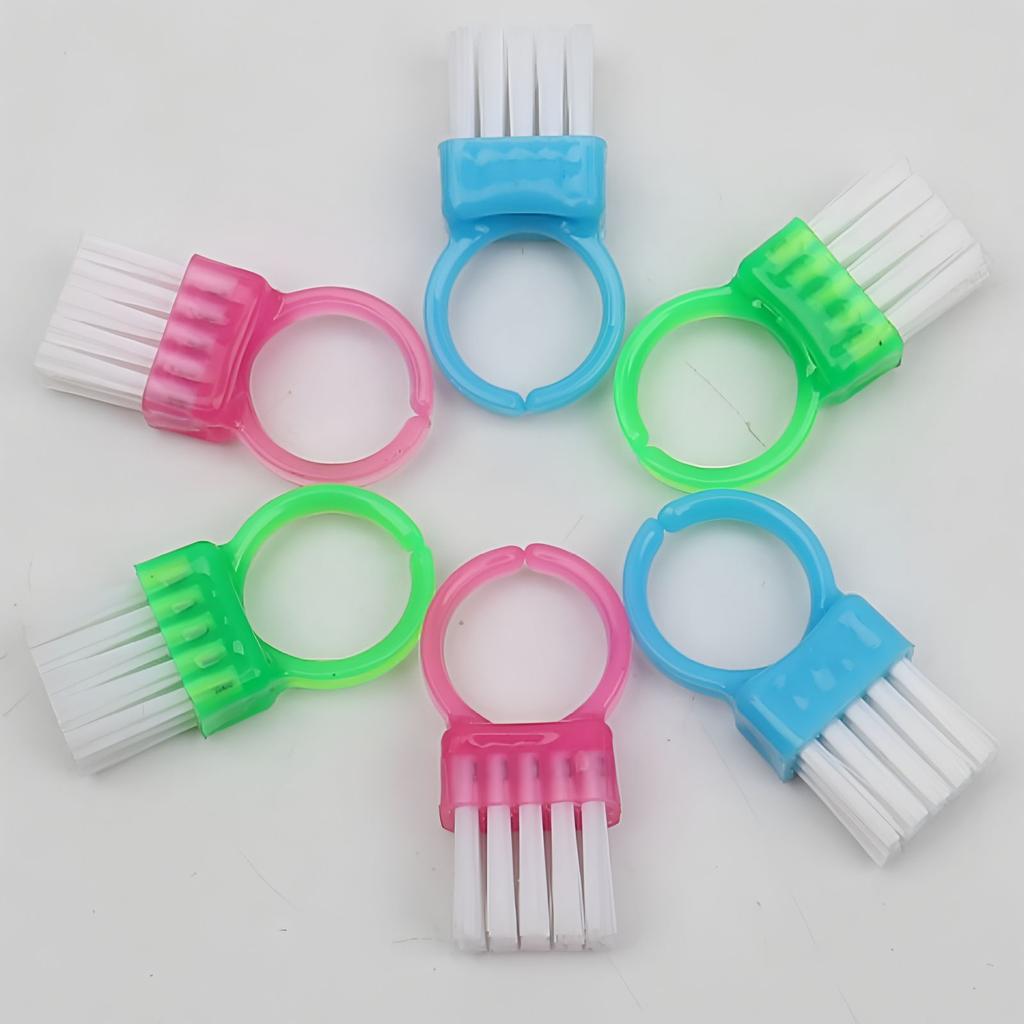 5/15PCS Mini Ring Nail Dust Cleaning Brush – Soft-Haired, DIY Nail Brushes, Professional Dust-Cleaning Makeup Brush