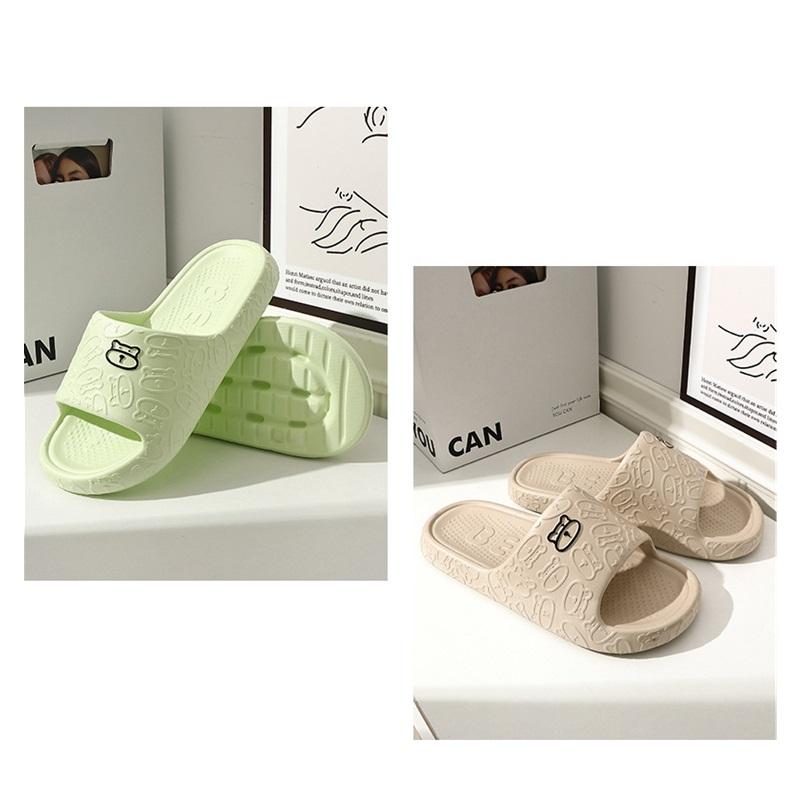 Lato Duży Rozmiar Uroczy Miś Do Wewnątrz Umeblowanie Domu Sandały Kąpielowe I Kapcie Dla Mężczyzn I Kobiet Ten Sam Styl