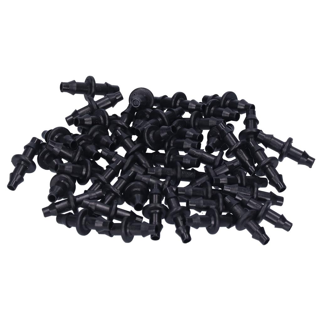 100PCS 4 7 2‑Way Connector Drip Irrigation Connector Fitting Garden Irrigation Accessories
