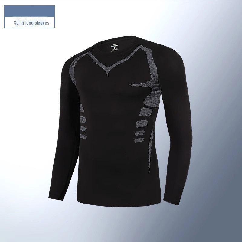 Men's Quick-Dry Elastic Fitness and Running Tights for Spring/Autumn