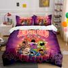 Monster Band Cartoon Design Bedding Duvet Cover Set Duvet Cover Pillowcases (1*Duvet Cover 2*Pillowcases, Without Duvet Insert)