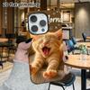 Phone Case: 2D Flat Design Suitable for iPhone 18 17 16 15 14 13 Pro Film Protective Case, Couple Style, Good Morning Orange Cat, Christmas and Hallow
