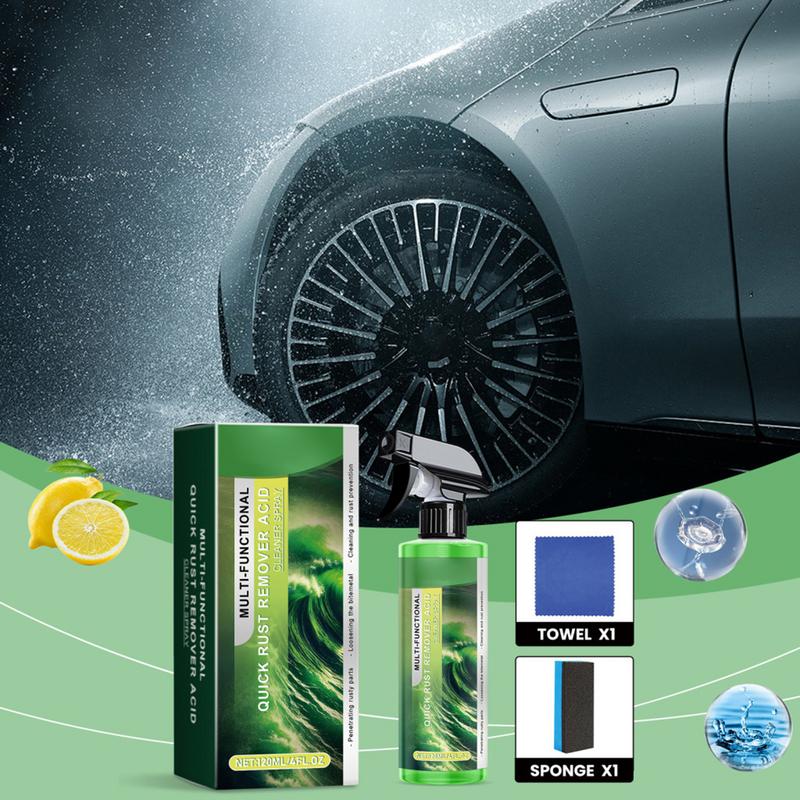 Rust Remover For Metal 120ML Stain Removal Polish Rust Removal Spray For Paint Protection Tool Wheel Pipe Household Kitchen