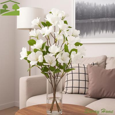 Long Branch Artificial Viola Tricolor Flower Plastic Simulation Fake Plants Real Touch Handmade Artificial Greenery Living Room