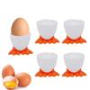 1/2/4PCS Chicken high footed egg tray cup Plastic egg tray Cute and creative breakfast egg cup holder Kitchen supplies