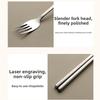 Stainless Steel Spoon Fork Set Portable with Case Kitchien Cutlery Smooth Spoons and Forks Chopsticks For School Work Lunch