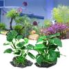 Fake Water Grass Vivid Colorfast High Simulation Large Leaves Underwater Landscape Decor Plastic Fish Tank Water Plant Ornament Aquarium Decoration