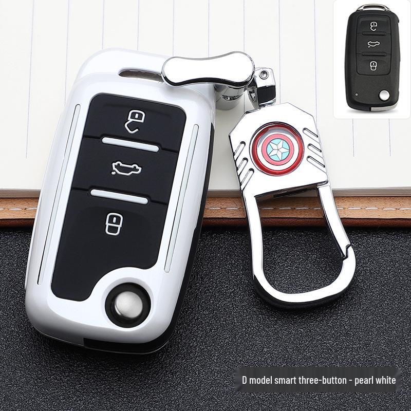 Volkswagen Key Case: Stylish Design with Buckle & Personalized Decoration