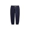 Polo Ss23 Solid Color Logo Embroidered Drawstring Cuffed Knit Sweatpants Men Bottoms Blue MNPOPNT1BQ20053-410